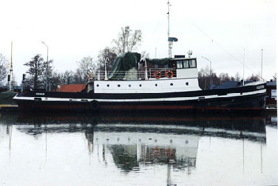 Iggesund i Sjötorp en regnig höstdag innan hon blev ombyggd