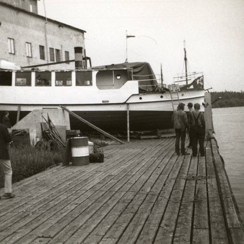 Rannick ex. Kind, Blidö vd sjösättning vid Minneberg.