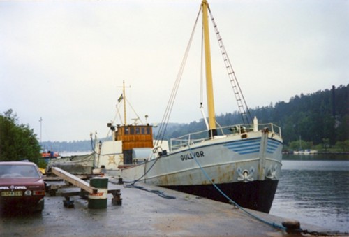 Trellevik som Gullvor av Södertälje, Mälarhamnen 13 juni 1985, Sjöhistoriska.jpg